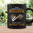 Never Underestimate Grandpa Who Is Also A Saxophone Player Coffee Mug Gifts ideas