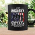 Never Underestimate Grandpa Who Is Also Veteran Grandpa Coffee Mug Gifts ideas
