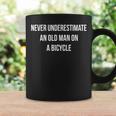 Never Underestimate An Old Man On A Bicycle Coffee Mug Gifts ideas