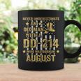 Never Underestimate An Old Man With A Dd-214 August Birthday Coffee Mug Gifts ideas