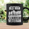 Never Underestimate An Old Man Who Is Also A Veteran Dad Coffee Mug Gifts ideas