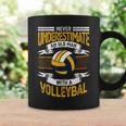 Never Underestimate An Old Man With A Volleyball Coffee Mug Gifts ideas
