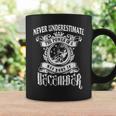 Never Underestimate The Power Of A Man December Coffee Mug Gifts ideas