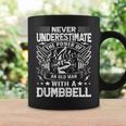 Never Underestimate The Power Of An Old Man With A Dumbbell Coffee Mug Gifts ideas