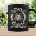 Never Underestimate Power Woman Majored Anthropology Coffee Mug Gifts ideas