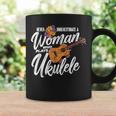 Never Underestimate A Woman Who Plays Ukulele Uke Player Coffee Mug Gifts ideas