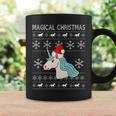 Unicorn Ugly Christmas Sweater Magical Holiday Illustration Coffee Mug Gifts ideas