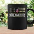 Veteran Vets Vintage American Flag Proud Army Cousin Veteran Day Gift 12 Veterans Coffee Mug Gifts ideas