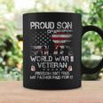 Veteran Vets Ww 2 Military Shirt Proud Son Of A Wwii Veterans Coffee Mug Gifts ideas