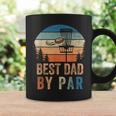 Vintage Best Dad By Par Fathers Day Funny Disc Golf Dad Coffee Mug Gifts ideas
