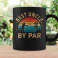 Vintage Best Uncle By Par Disc Golf Funny Fathers Day Coffee Mug Gifts ideas