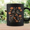 Vintage Botanical Wildflower Girl Women Summer Graphic Coffee Mug Gifts ideas