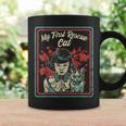 Vintage Child Game Horror Dark Humor My First Rescue Cat Dark Coffee Mug Gifts ideas