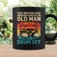 Vintage Drummer For Men Never Underestimate An Old Man Gift For Mens Coffee Mug Gifts ideas