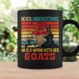 Vintage Never Underestimate An Old Woman With Her Goats Coffee Mug Gifts ideas