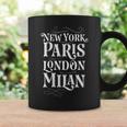 Vintage Paris Style London Milan Nyc Aesthetic Coffee Mug Gifts ideas