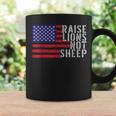Vintage Patriotic Party Patriot Lion Raise Lions Not Sheep Coffee Mug Gifts ideas