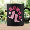 Vintage Pink Howdy Rodeo Western Country South Cowgirl Boot Rodeo Funny Gifts Coffee Mug Gifts ideas
