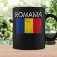 Vintage Romania Romanian Flag Pride Gift Pride Month Funny Designs Funny Gifts Coffee Mug Gifts ideas