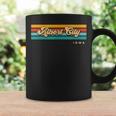 Vintage Sunset Stripes Albert City Iowa Coffee Mug Gifts ideas
