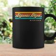 Vintage Sunset Stripes Atlantic Mine Michigan Coffee Mug Gifts ideas