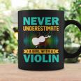 Violin Gift Never Underestimate A Girl With A Violin Coffee Mug Gifts ideas