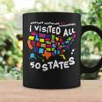 I Visited All 50 States Us Map Travel Challenge Coffee Mug Gifts ideas