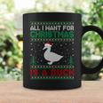 All I Want For Xmas Is A Duck Ugly Christmas Sweater Coffee Mug Gifts ideas