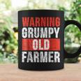 Warning Grumpy Old Farmer Funny Grandpa Farmer Coffee Mug Gifts ideas
