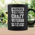 Warning My Husband Is A Crazy Veteran Funny Gift For Womens Veteran Funny Gifts Coffee Mug Gifts ideas