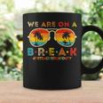 We Are On A Break Pe Teacher Off Duty Retro Glasses Summer Coffee Mug Gifts ideas