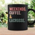 Weekends Coffee And Lacrosse Funny Lacrosse Mom Mothers Day Coffee Mug Gifts ideas