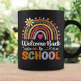 Welcome Back To School First Day Of School Rainbow Teacher Coffee Mug Gifts ideas