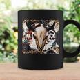 Western Leopard Cow Bull Skull Boho Bohemian Cowgirl Rodeo Coffee Mug Gifts ideas