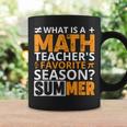 What Is A Math Teachers Favorite Season Funny Math Teacher Coffee Mug Gifts ideas