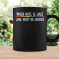 When Hate Is Loud Love Must Be Louder Lgbt Coffee Mug Gifts ideas