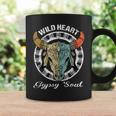 Wild Heart Gypsy Soul Boho Cow Skull Bohemian Art Coffee Mug Gifts ideas