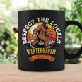 Winterhaven California Respect The Locals Retro Bigfoot Coffee Mug Gifts ideas