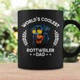 Worlds Coolest Dog Dad Papa - Men Rottweiler Coffee Mug Gifts ideas
