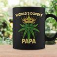 Worlds Dopest Papa Cannabis 420 Fathers Day Weed Dad Coffee Mug Gifts ideas