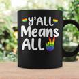 Yall All Rainbow Flag Lgbt Pride Lesbian Gay Means All Coffee Mug Gifts ideas