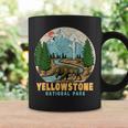 Yellowstone National Park Bison Retro Hiking Camping Outdoor Coffee Mug Gifts ideas