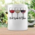 4Th Of July Red White Blue Wine Fourth Of July Usa Flag Coffee Mug Gifts ideas