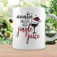 Auntie Needs Jingle Juice Cute Aunt Love Wine Christmas Coffee Mug Gifts ideas