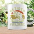 Bass Fish Papa Grandpa Retirement Retired Gone Fishing Coffee Mug Gifts ideas