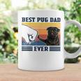 Best Pug Dad Ever Black Version Vintage Father Day Coffee Mug Gifts ideas