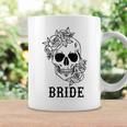 Bride Groom Floral Skull Halloween Wedding Bachelorette Coffee Mug Gifts ideas