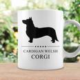 Cardigan Welsh Corgi Black Silhouette Coffee Mug Gifts ideas