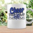 Cheer Mom Blue Leopard Letters Cheer Pom Poms Coffee Mug Gifts ideas