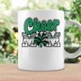 Cheer Mom Green Black White Leopard Letters Cheer Pom Poms Coffee Mug Gifts ideas